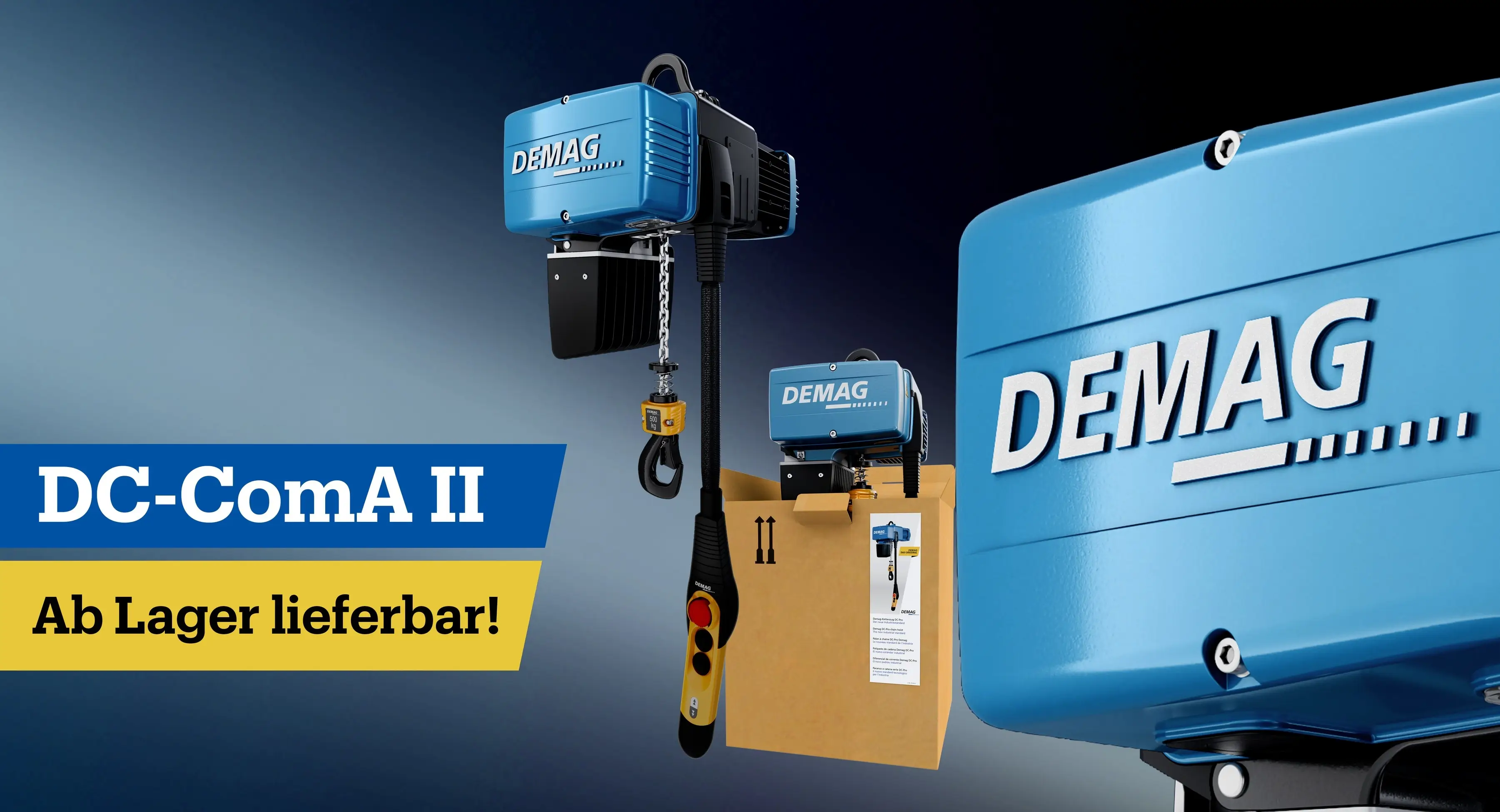 Fink-DEMAG Elektrokettenzug DC-ComA II - Aktionskettenkettenzug, ab Lager lieferbar, 